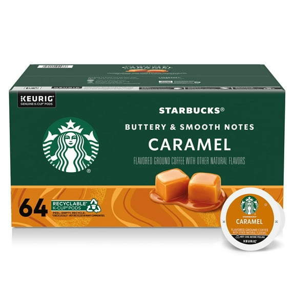 Starbucks K-Cup Coffee Pods, Caramel Flavored, 64 ct.