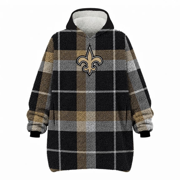 Pegasus Sports New Orleans Saints Wearable Sherpa Throw