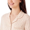 thumbnail image 4 of DreamMark Women's 2-Piece Short Sleeve and Short Notch Collar Pajama Set, 4 of 10