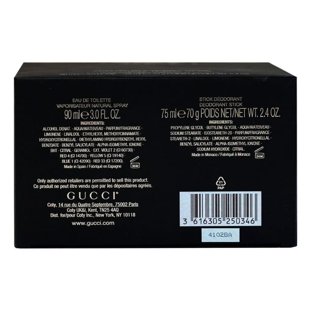 Gucci Guilty Travel 3.0 oz Eau De Toilette Spray and Deo Stick 2.4