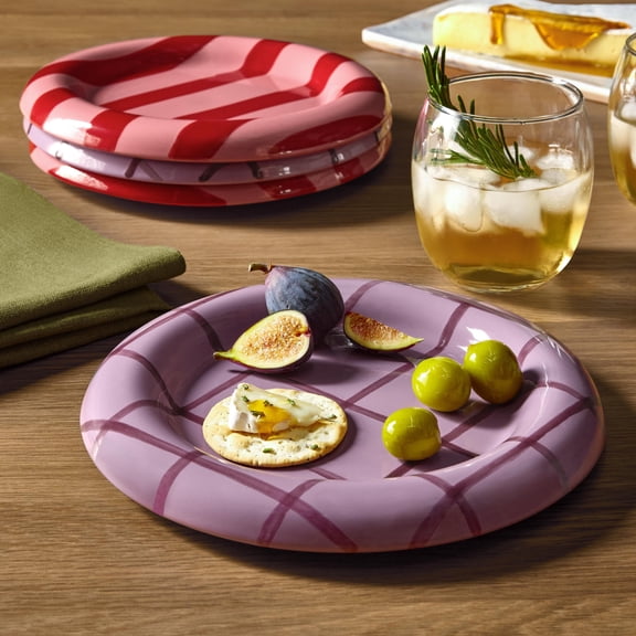 Member's Mark 4-Piece Bubble Stoneware Appetizer Plate
