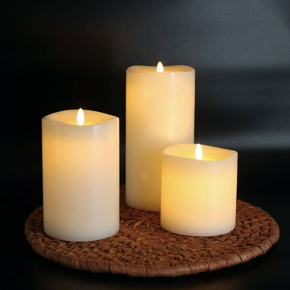 Member's Mark Flameless Moving LED Wax Candles, Set of 3
