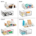 thumbnail image 9 of iDesign Cosmetic Organizer and Storage Set - Divided Organizer and Storage Drawer, Clear, Set of 2, 9 of 9