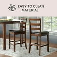 thumbnail image 3 of Sycamore Counter-Height Wood 5-Piece Dining Set, Brown, 3 of 3