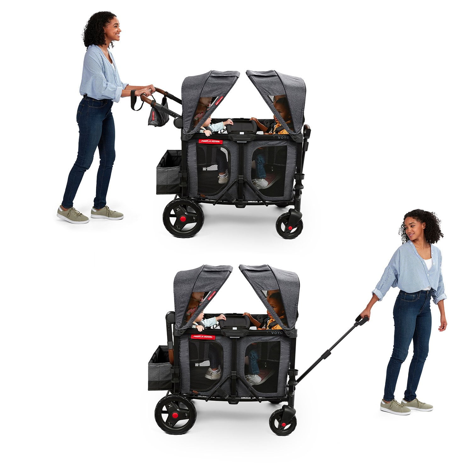 Radio Flyer Voya XT Quad Stroller Wagon with Accessories - Samsclub.com