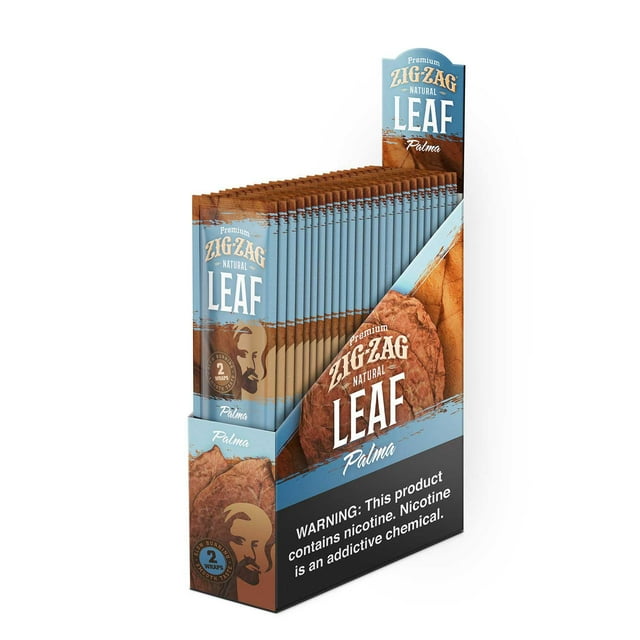Zig Zag Natural Leaf Wraps Palma 2 ct., 25 pk.