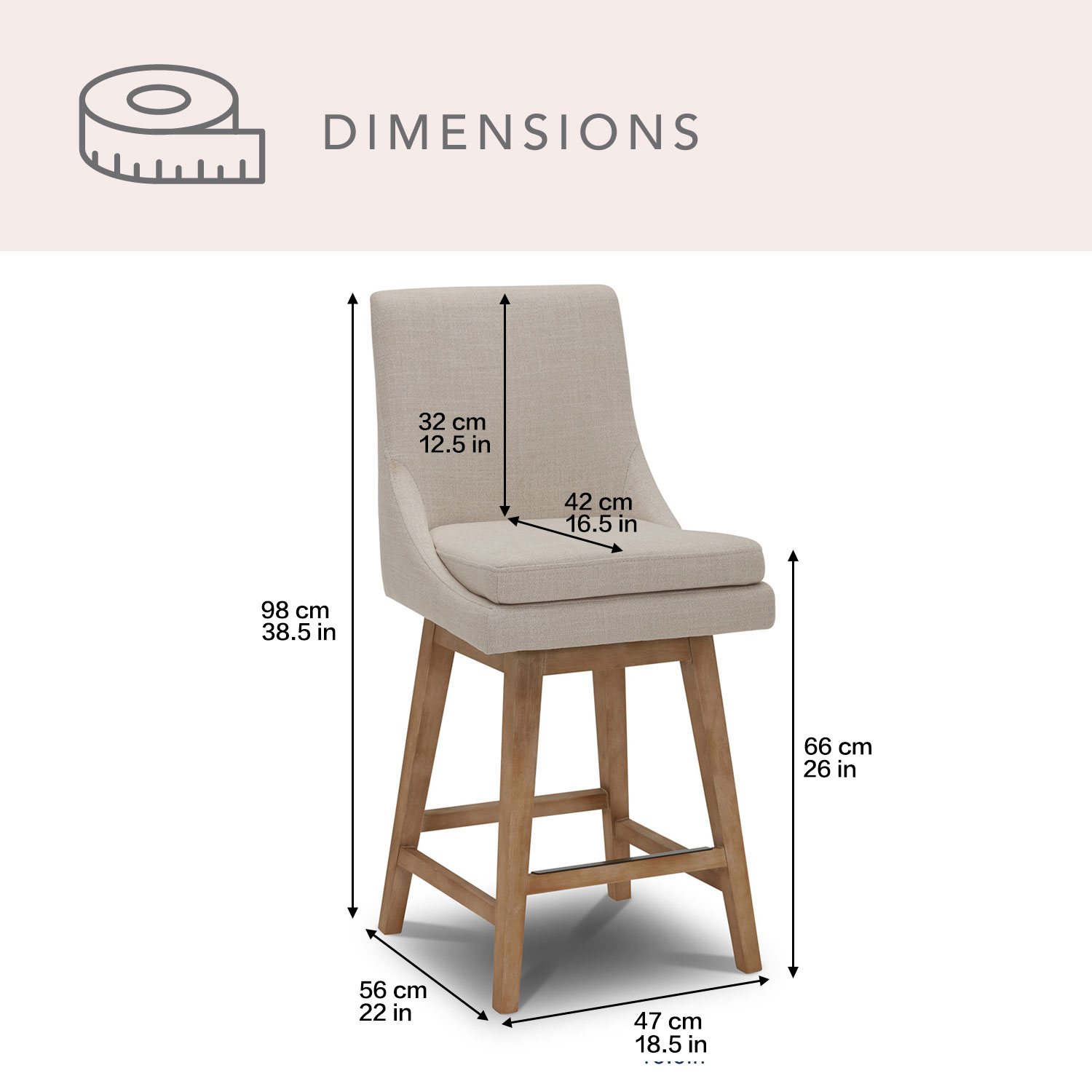 Member's Mark Amelia Stool Product