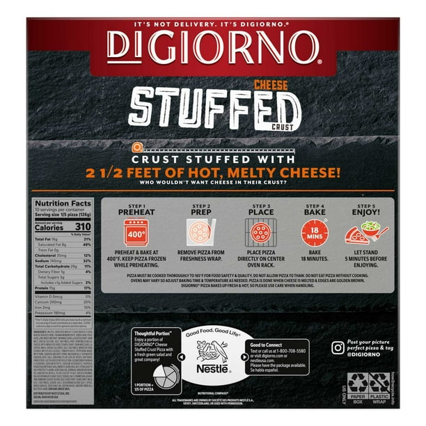 DiGiorno Cheese Stuffed Crust Pepperoni Pizza, Frozen, 22.2