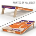thumbnail image 2 of YouTheFan Clemson Tigers 2'x4' Cornhole Board Set, 2 of 6