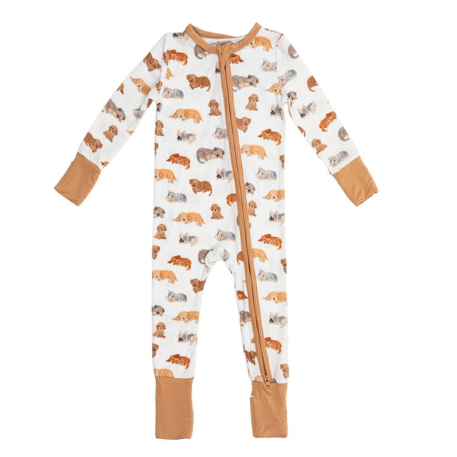Angel Dear Baby Boys Convertible Zipper Romper