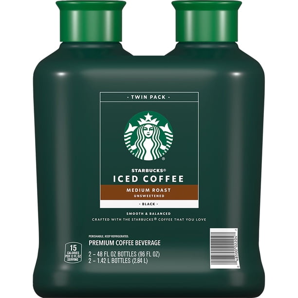 Starbucks Unsweetened Iced Coffee, Medium Roast, 48 fl. oz., 2 pk