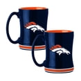 thumbnail image 1 of Logo Brands Denver Broncos 14oz Relief Mug Set, 1 of 5
