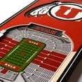 thumbnail image 3 of YouTheFan Utah Utes 6"x19" 3D Stadium View Banner, 3 of 6