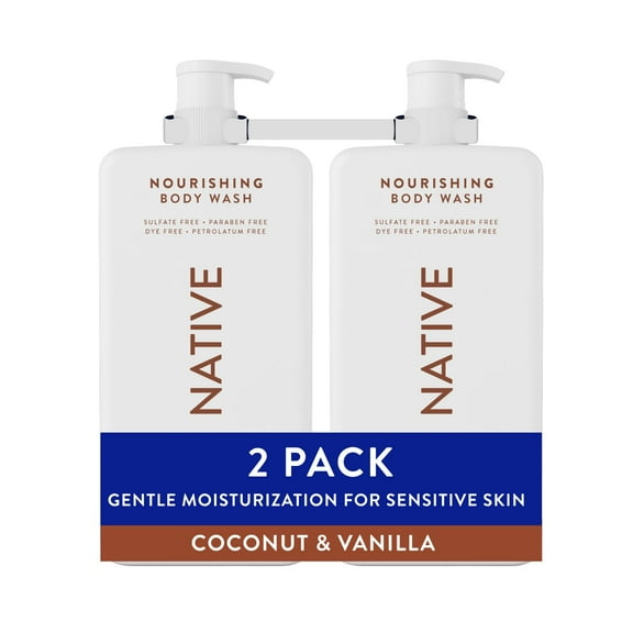 Native Nourishing Body Wash, Coconut & Vanilla, 36 fl. oz., 2 pk.