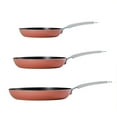 thumbnail image 3 of Tramontina 3-Piece Frying Pan Set with Nonstick Interior, Assorted Colors, 3 of 12