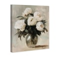 thumbnail image 1 of Cream Roses Vase Floral Canvas Print by Oliver Gal Prints, 1 of 5