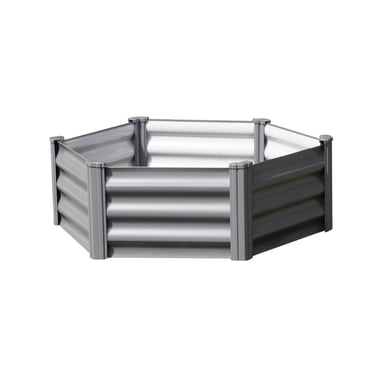 The Organic Garden Co Hakea 3.28' x 3.28' x 1' Metal Hex Garden Bed