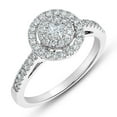 thumbnail image 2 of 0.50 CT. T.W. Halo Diamond Ring in 14K Gold, 2 of 6