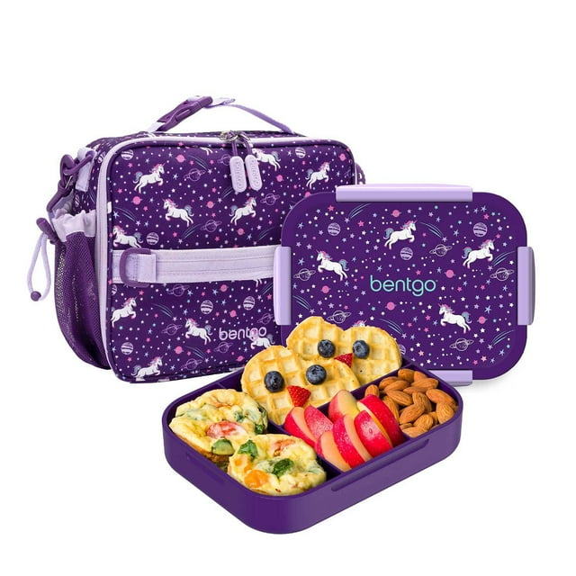 Bentgo 2-Piece Kids Snap & Go Lunch Set: Leak-Proof Lunch Box & Deluxe Insulated Lunch Bag
