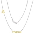 thumbnail image 1 of Adjustable Mama & Heart Necklace in Italian Sterling Silver and 14K Gold, 1 of 4
