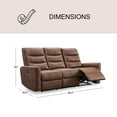 thumbnail image 5 of Bentley 3-Piece Fabric Reclining Set, Assorted Colors, 5 of 16