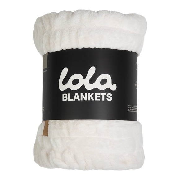 Lola Blankets Large Plush Throw Blanket, 60" x 72"