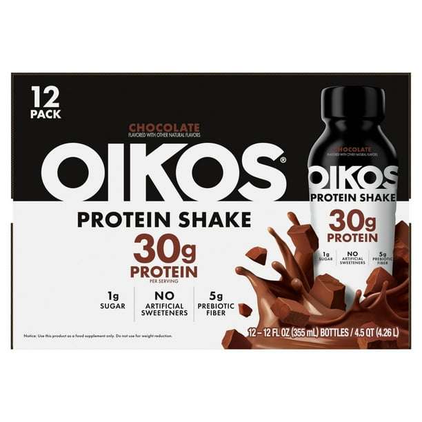OIKOS 30G Protein Shake, Chocolate, 12 fl. oz., 12 pk. - Samsclub.com