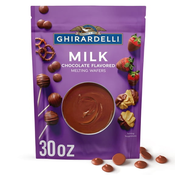 Ghirardelli Milk Chocolate Melting Wafers, 30 oz.