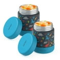thumbnail image 1 of Bentgo Kids 2-Pack Stainless Steel Food Jar, Assorted Designs, 1 of 5