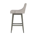 thumbnail image 10 of HH2 Home Upholstered Tapered Back Wood Adjustable Height Swivel Bar Stool, 10 of 19