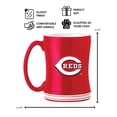thumbnail image 2 of Logo Brands Cincinnati Reds 14oz Relief Mug Set, 2 of 4