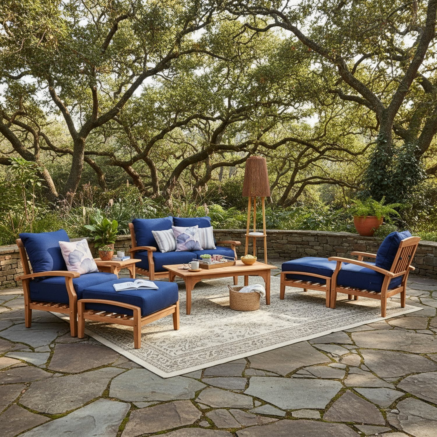 Sonoma Teak Deep Seating Patio Set - Thumbnail 2
