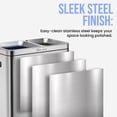 thumbnail image 3 of Simpli-Magic 18.5-Gallon Dual Compartment Trash Can – Open-Top Design with Waste & Recycling Bins and Odor Control, 3 of 7