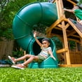 thumbnail image 4 of KidKraft Adventure Bend Wooden Swing Set with Three Slides, 4 of 19