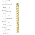 thumbnail image 6 of Kissing Hearts Double Rope Chain Earrings in 14K Gold, 6 of 9