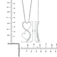 thumbnail image 6 of 0.23 CT. T.W. Diamond Double Heart Infinity Pendant in 14K Gold, 6 of 8