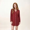 thumbnail image 2 of Member's Mark Women's Notch Collar Sleep Shirt, 2 of 10