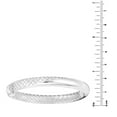 thumbnail image 8 of Hoop Earring and Bangle Bracelet Set in Sterling Silver, 8 of 8