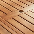 thumbnail image 2 of Member's Mark FSC Teak Folding Dining Set with Sunbrella Fabric, 7pc, 2 of 8