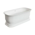 thumbnail image 2 of details by Becki Owens Freestanding Bathtub with Center Drain in Glossy White, 67" L x 31.5" W x 23.5" H, 2 of 13