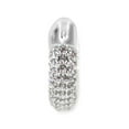 thumbnail image 4 of Swarovski Round Cut White Crystal Dextera Hoop Earrings, 4 of 5