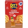 thumbnail image 1 of RITZ Peanut Butter Sandwich Crackers, Lunch Snacks, 32 pk., 1 of 11