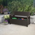 thumbnail image 1 of Keter Hudson Plastic Storage Bench, 1 of 6