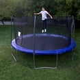 thumbnail image 2 of Skywalker Trampolines 15' Round Trampoline with Lighted Spring Pad - Blue, 2 of 13