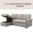 thumbnail image 5 of Hamilton Reversible Storage Sectional With Pullout Bed, Assorted Colors, 5 of 12