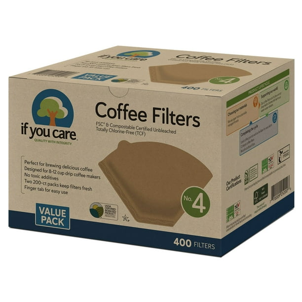 If You Care #4 Unbleached Coffee Filter, 400 ct. - Samsclub.com