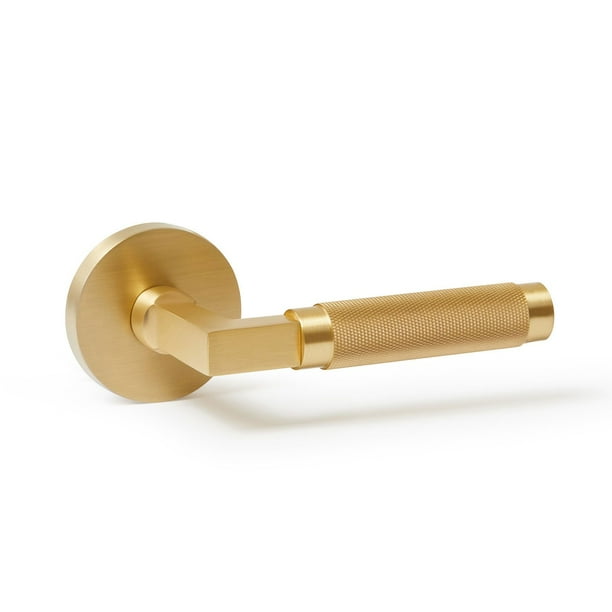 Explore Hardware Satin Gold St. Tropez Collection Door Handle, 2