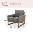 thumbnail image 4 of Member's Mark Fabric Chair with Wooden Base, Assorted Colors, 4 of 16