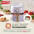 thumbnail image 3 of Dash Ceramic Tasti-Crisp Express Air Fryer 2.6QT (Assorted Colors), 3 of 6