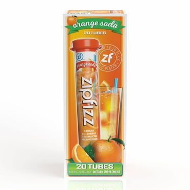 Zipfizz Energy Multi-Vitamin Hydration Drink Mix, Orange Soda, 20 ct.